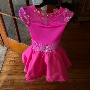 Beautiful pink dance recital dress worn for about an hour!